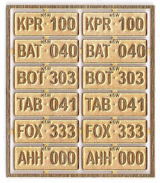 Number Plates