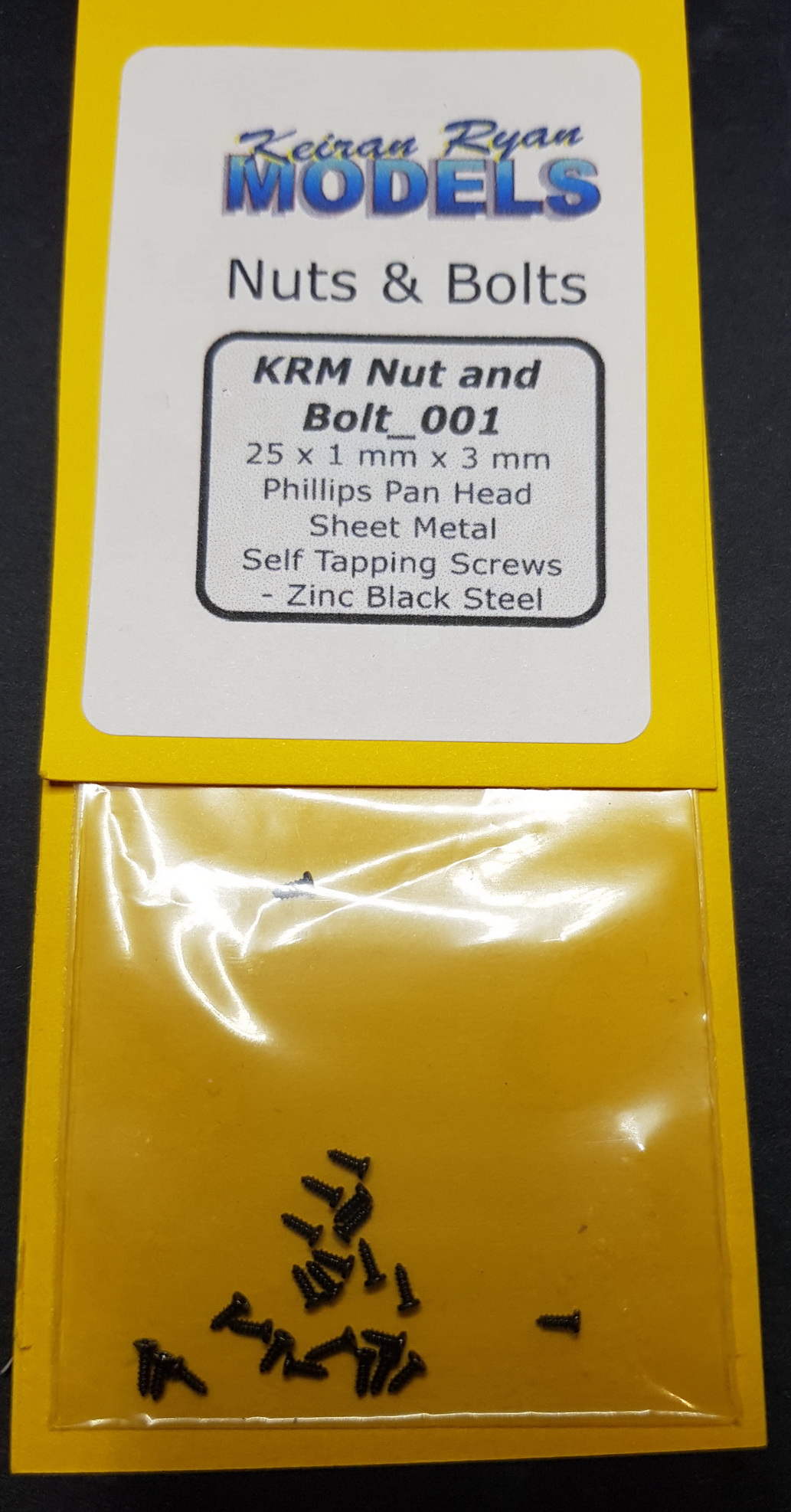 1 mm x 3 mm S/T Screw